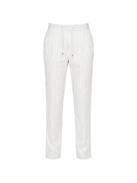 pinstriped pleated trousers by BRUNELLO CUCINELLI