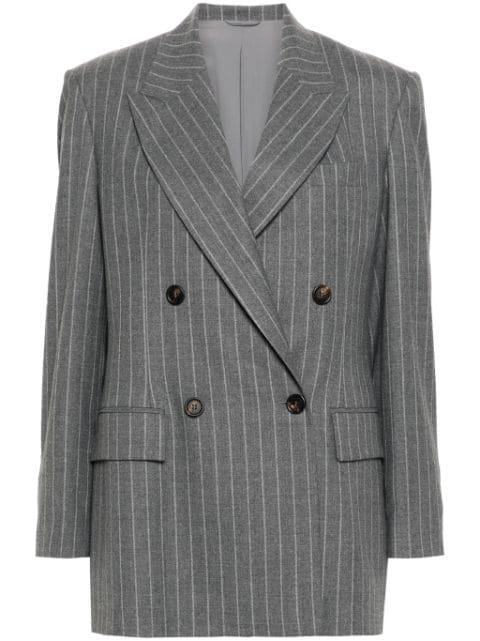 pinstriped wool blazer by BRUNELLO CUCINELLI