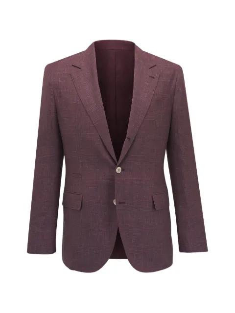 plaid notched jacket by BRUNELLO CUCINELLI