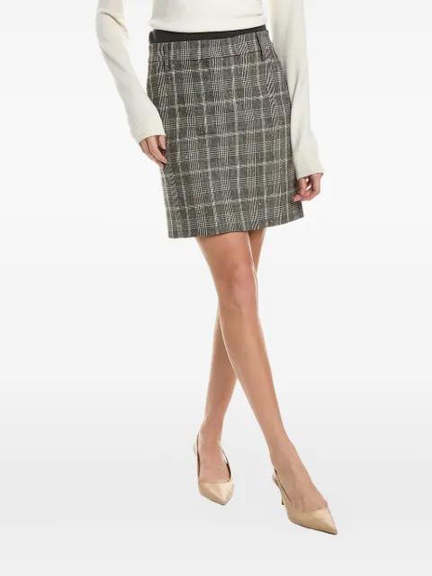 plaid-pattern wool mini skirt by BRUNELLO CUCINELLI