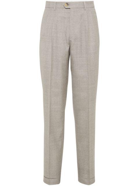 pleat-detail tailored trousers by BRUNELLO CUCINELLI