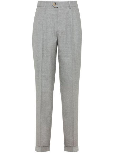 pleat-detail tailored trousers by BRUNELLO CUCINELLI
