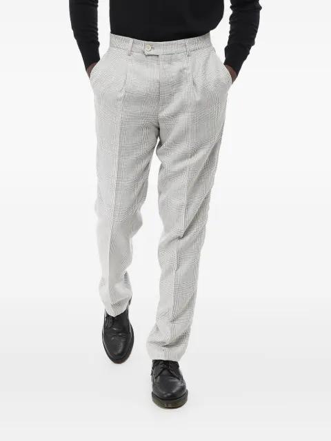pleated check trousers by BRUNELLO CUCINELLI