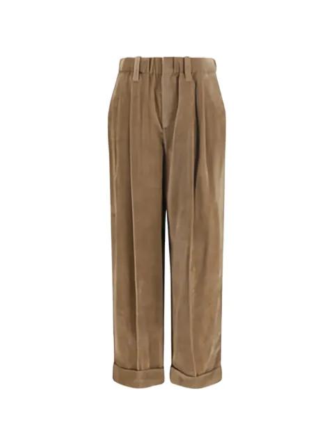 pleated corduroy trousers by BRUNELLO CUCINELLI