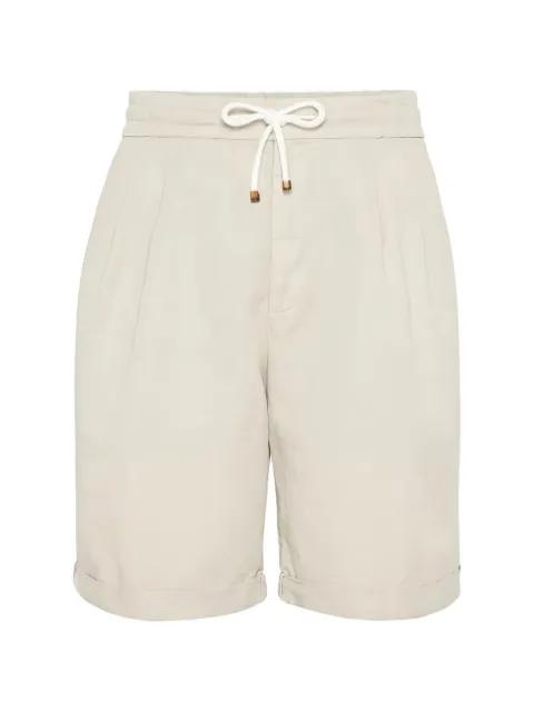 pleated drawstring shorts by BRUNELLO CUCINELLI
