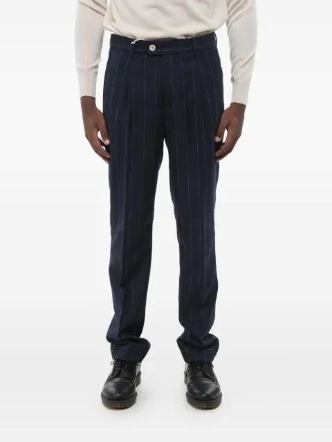 pleated pinstripe trousers by BRUNELLO CUCINELLI