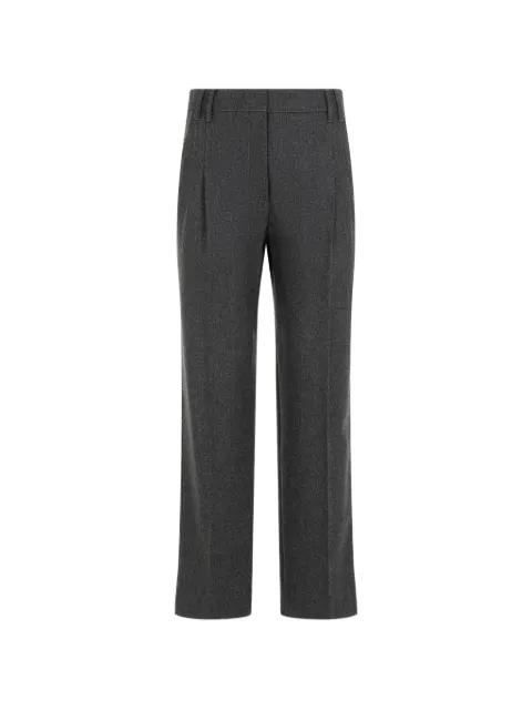 pleated pressed-crease trousers by BRUNELLO CUCINELLI