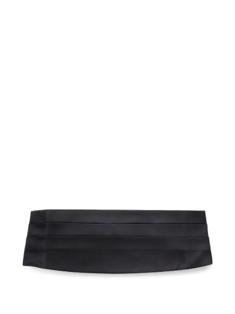 pleated satin cummerbund by BRUNELLO CUCINELLI