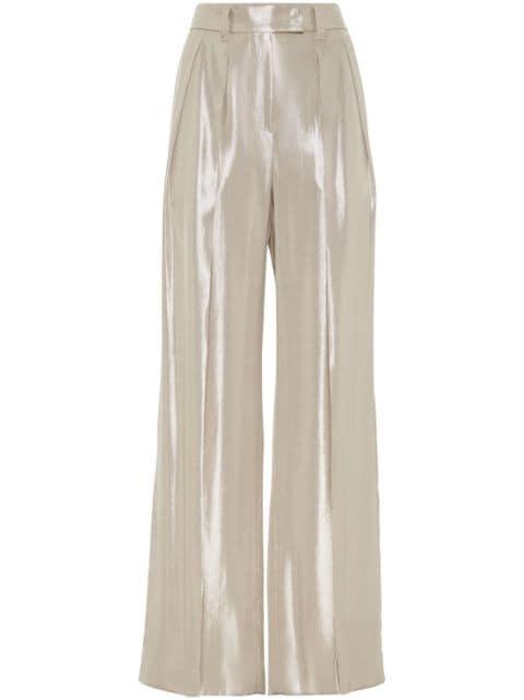 pleated wide-leg trousers by BRUNELLO CUCINELLI