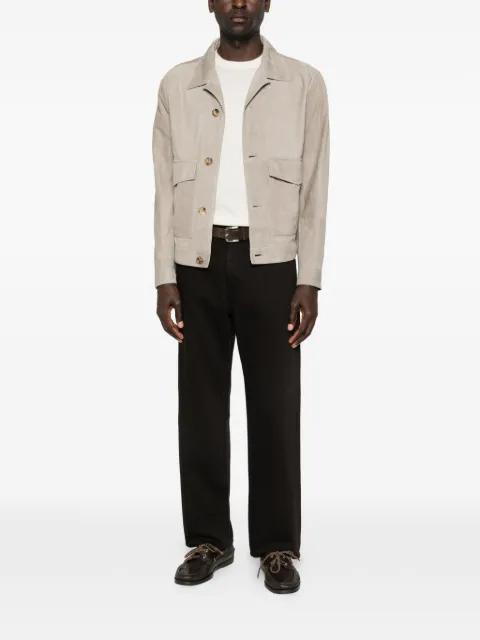 pocket suede leather jacket by BRUNELLO CUCINELLI