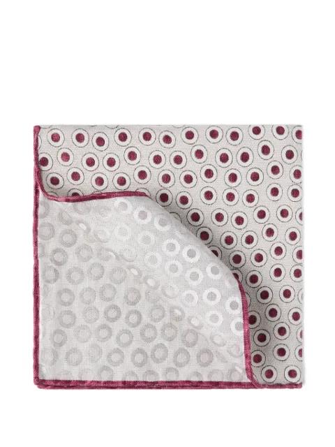 polka dot silk pocket square scarf by BRUNELLO CUCINELLI