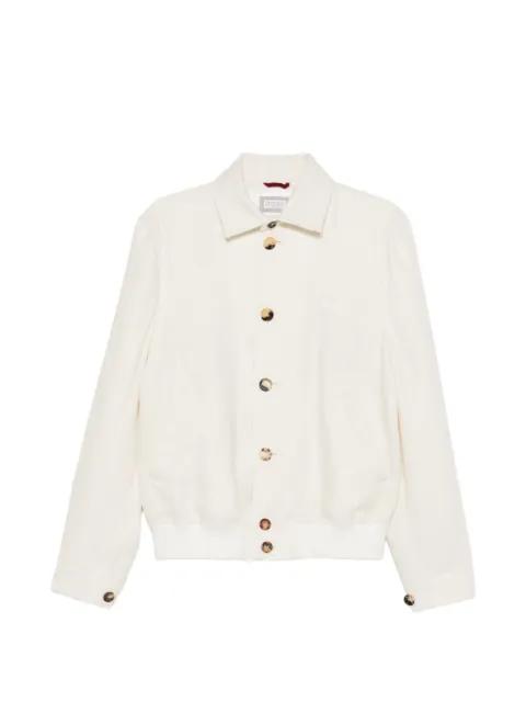 polo-collar bomber jacket by BRUNELLO CUCINELLI