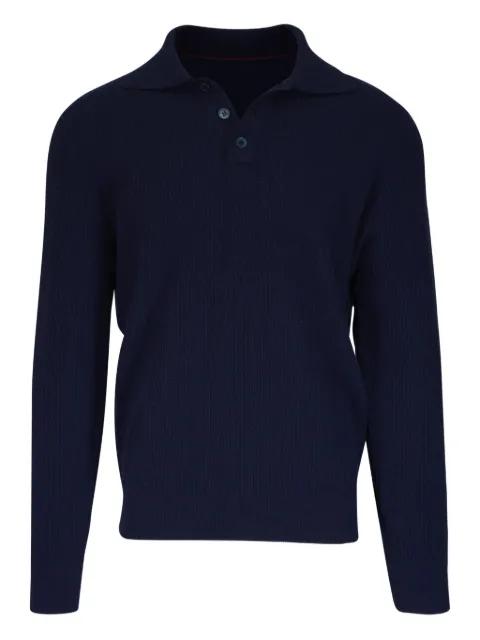 polo-collar ribbed sweater by BRUNELLO CUCINELLI