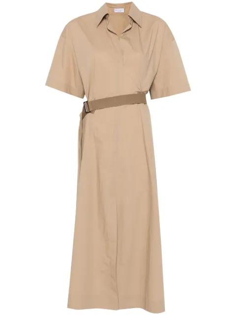 poplin midi dress by BRUNELLO CUCINELLI