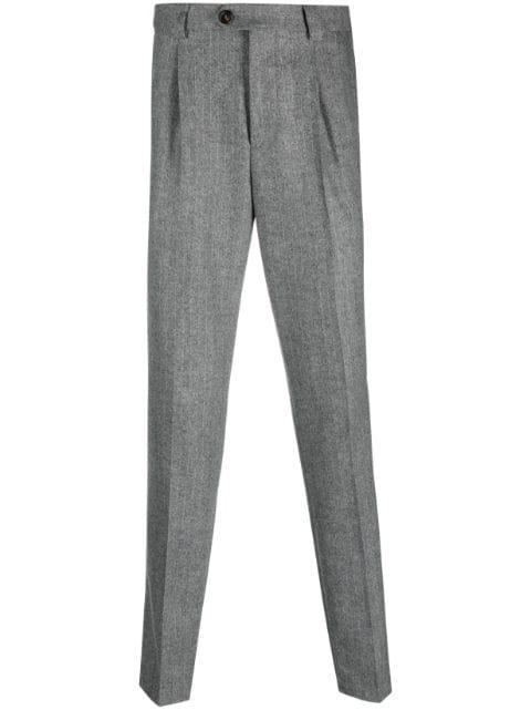 pressed-crease virgin wool trousers by BRUNELLO CUCINELLI