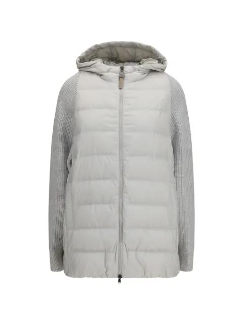 puffer zip-up hoodied jacket by BRUNELLO CUCINELLI