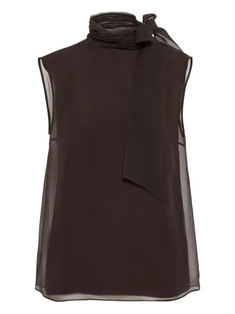 pussybow blouse by BRUNELLO CUCINELLI