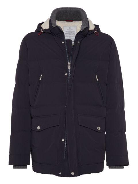 quilted hoodied jacket by BRUNELLO CUCINELLI