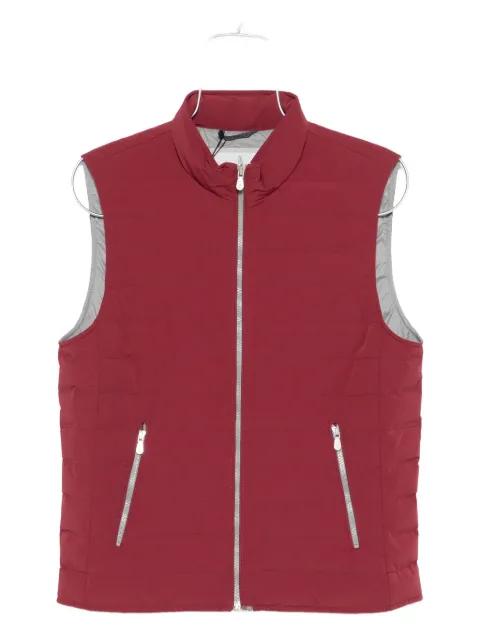 quilted zip-front vest by BRUNELLO CUCINELLI