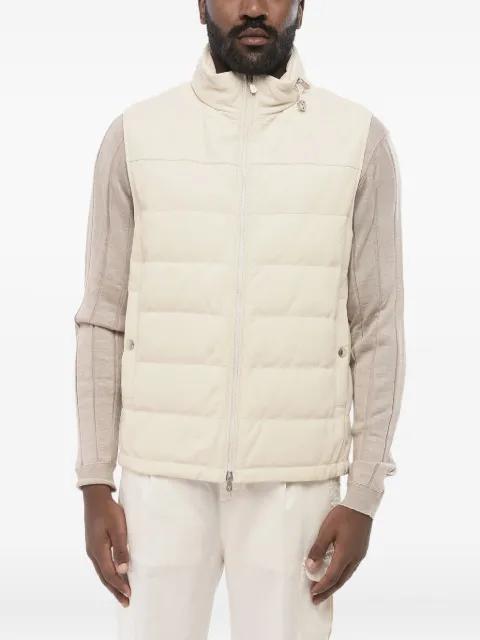 quilted zipped gilet by BRUNELLO CUCINELLI