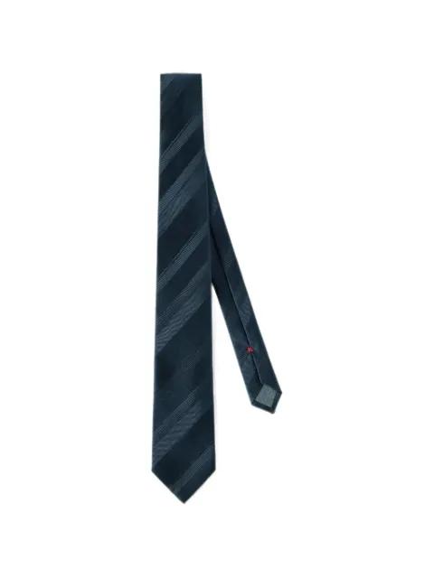 regimental-stripe silk tie by BRUNELLO CUCINELLI
