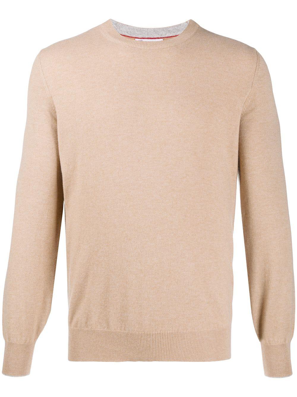 regular-fit crew-neck pullover by BRUNELLO CUCINELLI