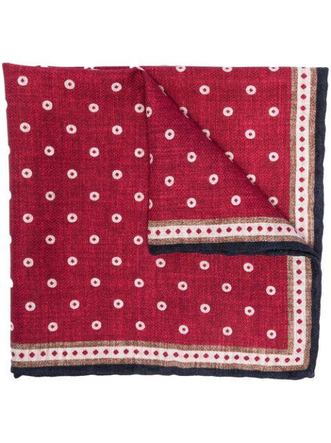 reversible silk pocket square by BRUNELLO CUCINELLI