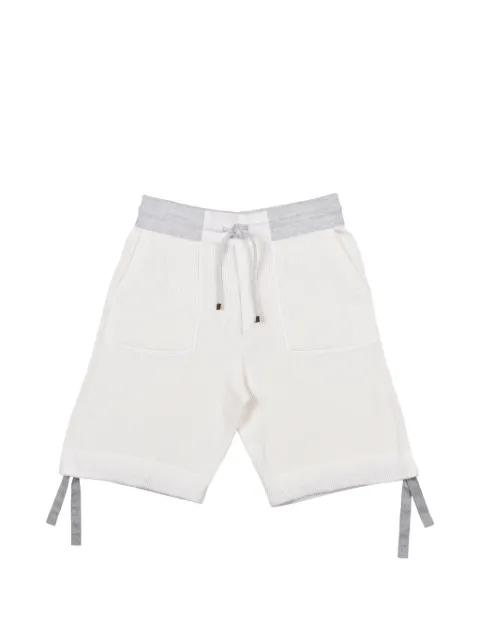 rib-knit shorts by BRUNELLO CUCINELLI