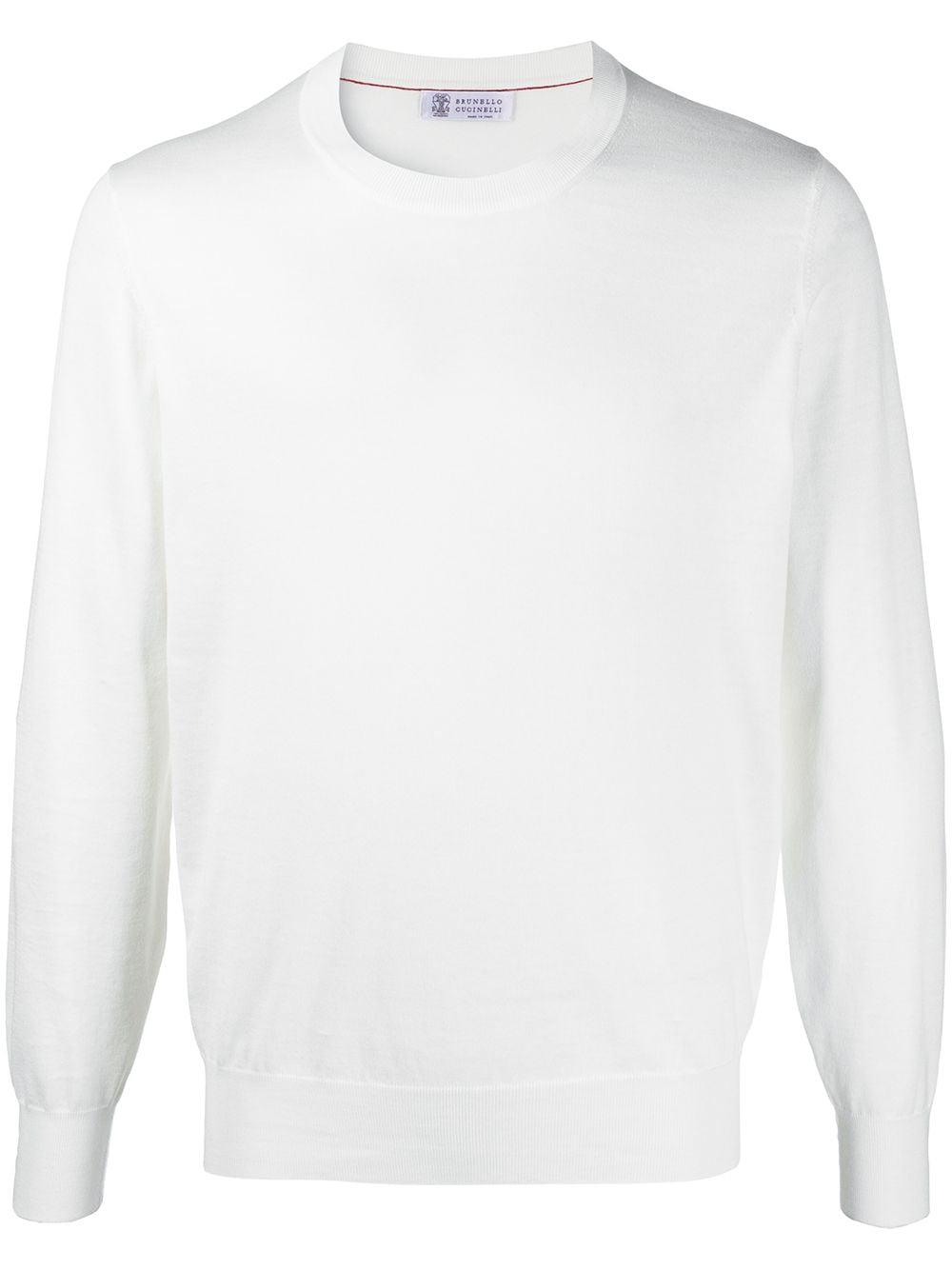 rib-trimmed cotton hoodie by BRUNELLO CUCINELLI