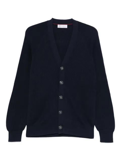 ribbed button cardigan by BRUNELLO CUCINELLI