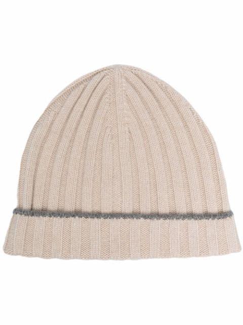 ribbed cashmere beanie by BRUNELLO CUCINELLI