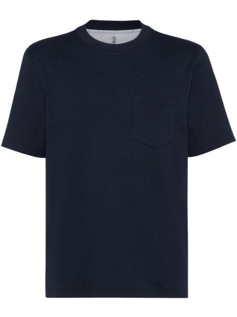 ribbed cotton T-shirt by BRUNELLO CUCINELLI