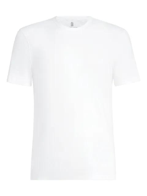 ribbed crew-neck T-shirt by BRUNELLO CUCINELLI