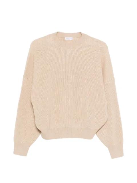 ribbed crew-neck sweater by BRUNELLO CUCINELLI