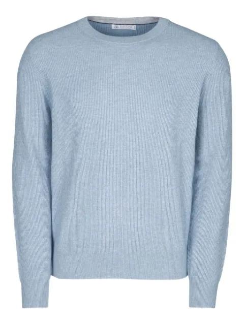 ribbed crew-neck sweater by BRUNELLO CUCINELLI