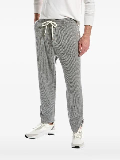 ribbed drawstring track pants by BRUNELLO CUCINELLI