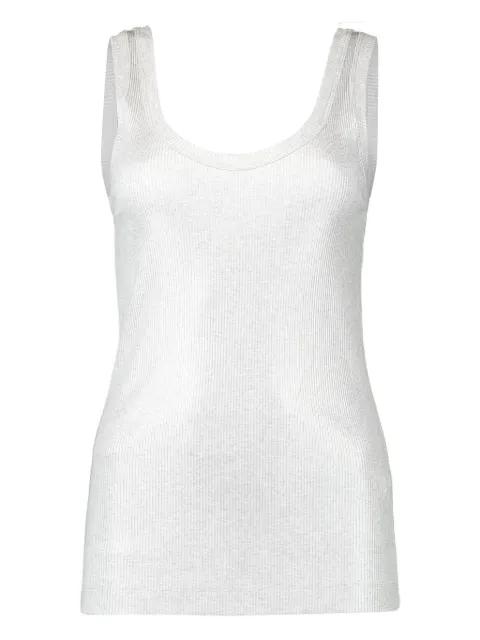 ribbed foiled top by BRUNELLO CUCINELLI