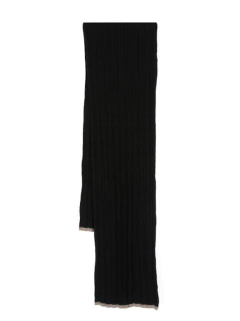 ribbed-knit cashmere scarf by BRUNELLO CUCINELLI