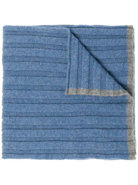 ribbed knit cashmere scarf by BRUNELLO CUCINELLI