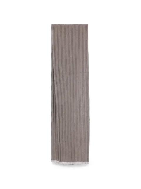 ribbed-knit cashmere scarf by BRUNELLO CUCINELLI