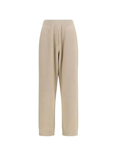 ribbed-knit cashmere trousers by BRUNELLO CUCINELLI