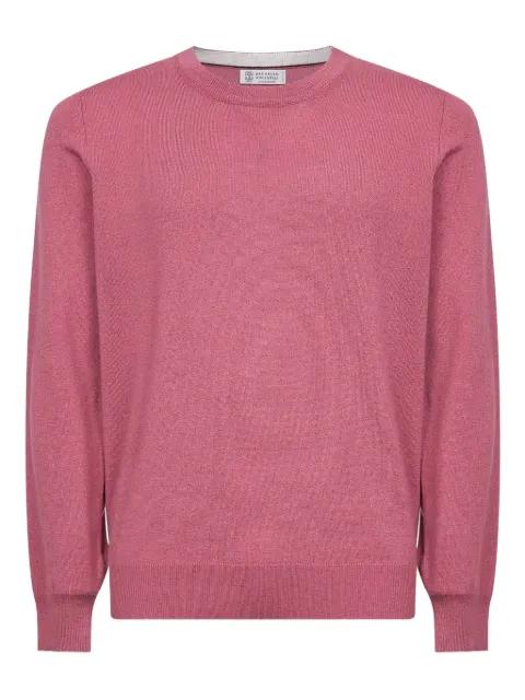 ribbed-knit crew-neck sweater by BRUNELLO CUCINELLI