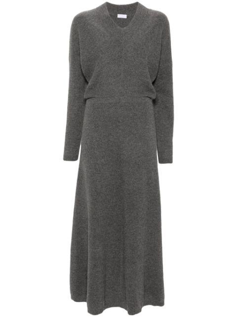 ribbed-knit maxi dress by BRUNELLO CUCINELLI