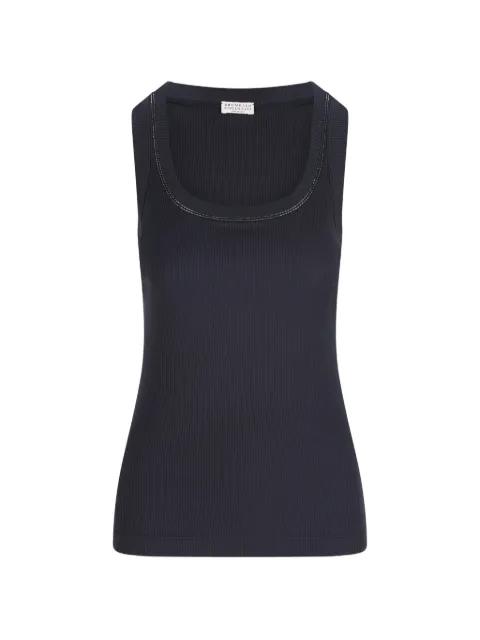 ribbed-knit tank top by BRUNELLO CUCINELLI
