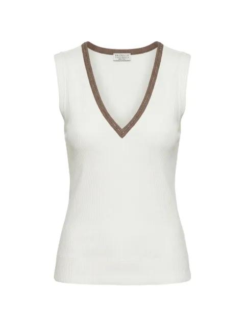 ribbed-knit top by BRUNELLO CUCINELLI