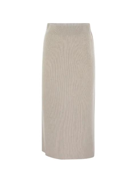 ribbed midi skirt by BRUNELLO CUCINELLI