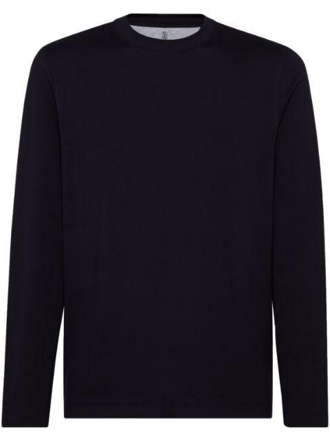ribbed-neck cotton T-shirt by BRUNELLO CUCINELLI