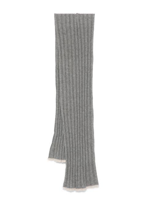 ribbed scarf by BRUNELLO CUCINELLI