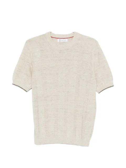 ribbed short-sleeve T-shirt by BRUNELLO CUCINELLI
