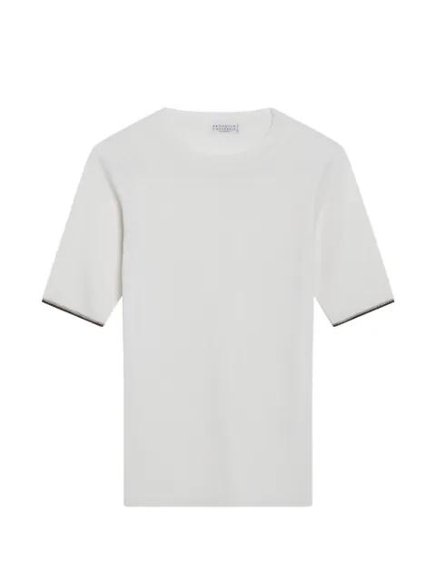 ribbed short-sleeved sweater by BRUNELLO CUCINELLI